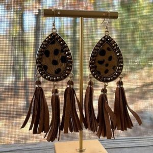 Animal print earrings